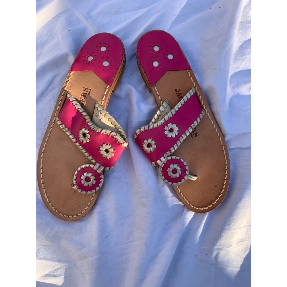 Brand New Jack Rogers Pink and Gold
